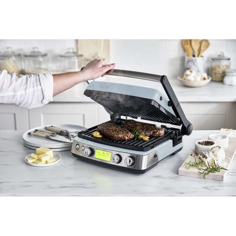 GreenPan Elite Non-Stick 3-in-1 Contact Grill & Indoor BBQ, Blue
