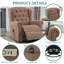 Fauteuil inclinable électrique berçant et oscillant Meetwarm-105739244