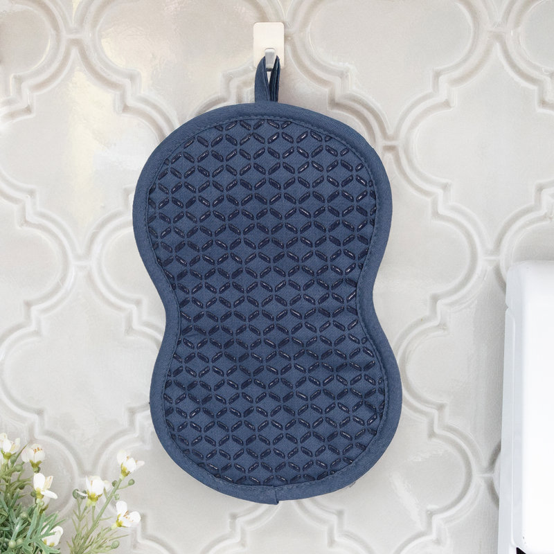 All-Clad Silicone Ogee Potholders (Set of 2), Indigo