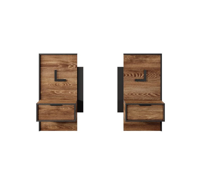 Spritzky 48.8cm W Manufactured Wood Bedside Table