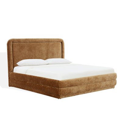Chenille Upholstered Bed