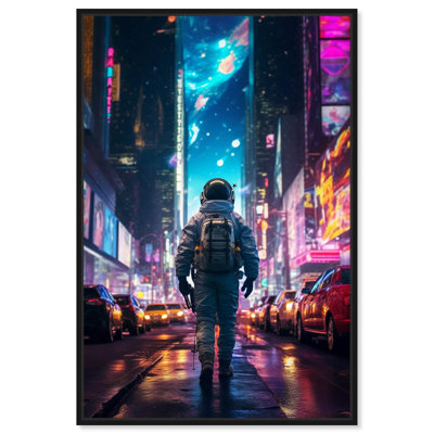 Astronaut In The City Canvas Modern Astronaut Art By Notoriart