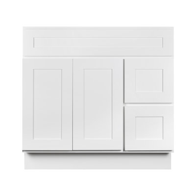 Base de meuble-lavabo blanc Koville VSD3621R