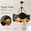 Lustre cylindrique moderne noir mat 6 lumières avec abat-jour en fer l 24 po pour la chambre à coucher ou le salon-932565842-932570873