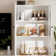 110" Wide Media Center With Bookcases For Tv Stand Up To Tv, White
