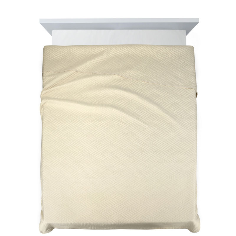 George Oliver Stoughton Bedspread, W200 x L220cm, Cream