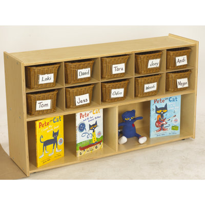 12 Compartment Manufactured Wood Cubby