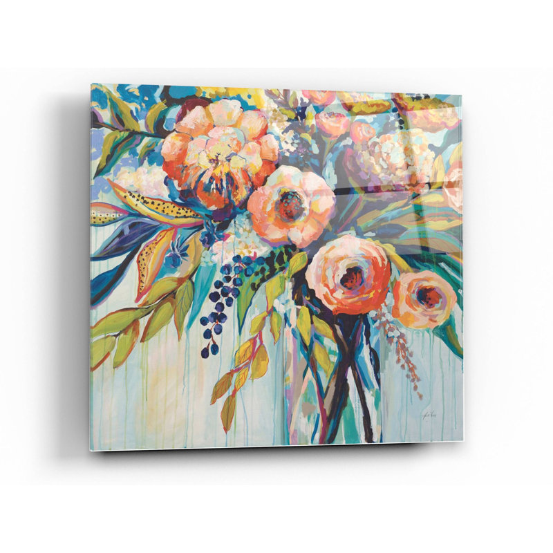 «Color Celebration» par Jeanette Vertentes, art mural en verre acrylique, H 24 po x l 24 po x P 0,2 po