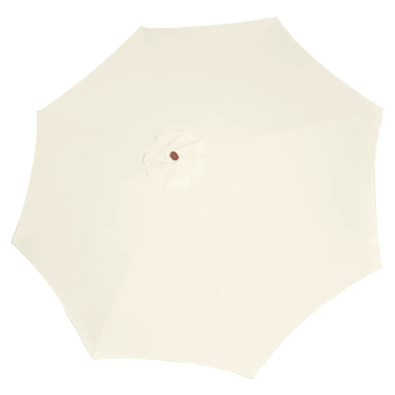 300cm Market Parasol, White, 258cm H x 300cm W x 300cm D, Brown