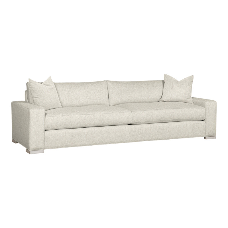 Paxton Upholstered 109'' Sofa, Nomad Snow Crypton® Chenille, Casa Blanca