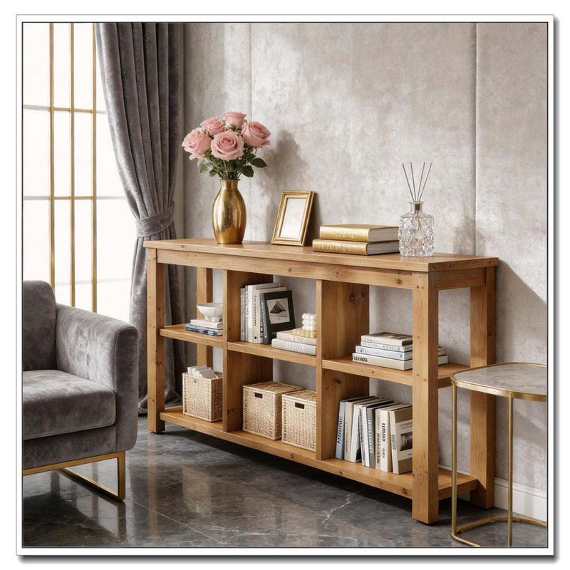 Modern Console Table with Stable Anti-Tip Design
