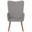 Fauteuil de détente Vidaxl gris clair