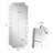 Rishaw Full Length Mirror with Multi Beveled Mirrored Border