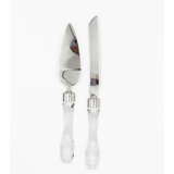 Waterford 1058160 Wedding Stainless Steel Cake Knife & Server, Clear Color