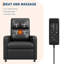 Fauteuil inclinable électrique avec système de chauffage et de massage, canapé électrique réglable en cuir PU, siège simple ergonomique de salon-2013903024