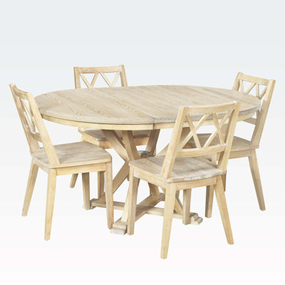 Cesello Round 41.3'' Dining Set -  Red Barrel StudioÂ®, 246FB5E2D44C4F04B65B5D2F5060BF42