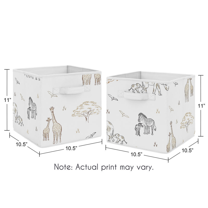 Bac de rangement en tissu Serengeti par Sweet Jojo Designs