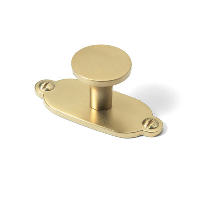 Poignée champignon 1,14 po de diamètre avec plaque arrière (G013)