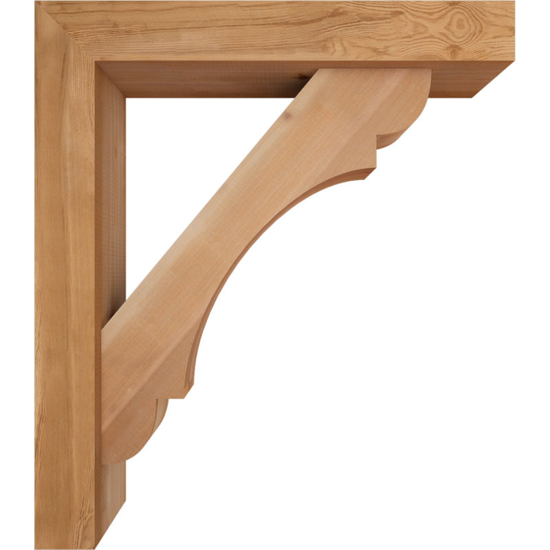 Support de bloc olympique avec entretoise décalée, 32 x 28, Cèdre rouge occidental de l 5 1/2 po (lisse)