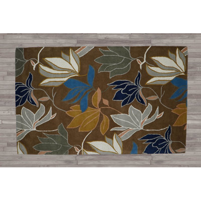 Brown Hand Tufted Arts & Crafts/Mission Oriental Area Rug Multi Size