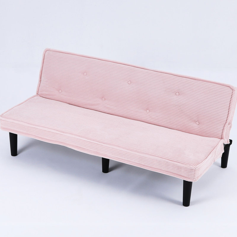 Canapé convertible 65 po, Rose
