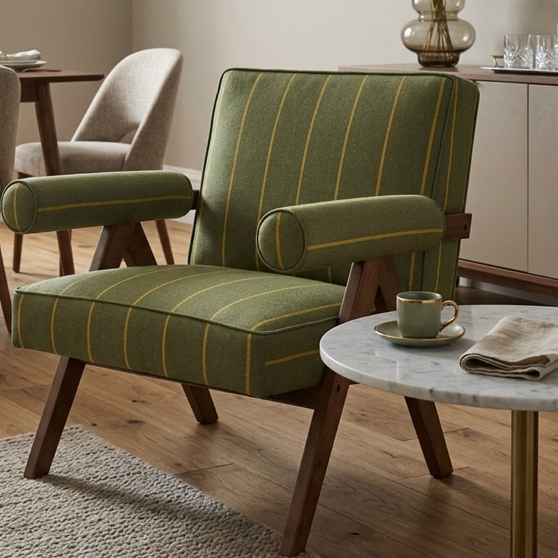 Fauteuil simple rembourré Upholstery, Green