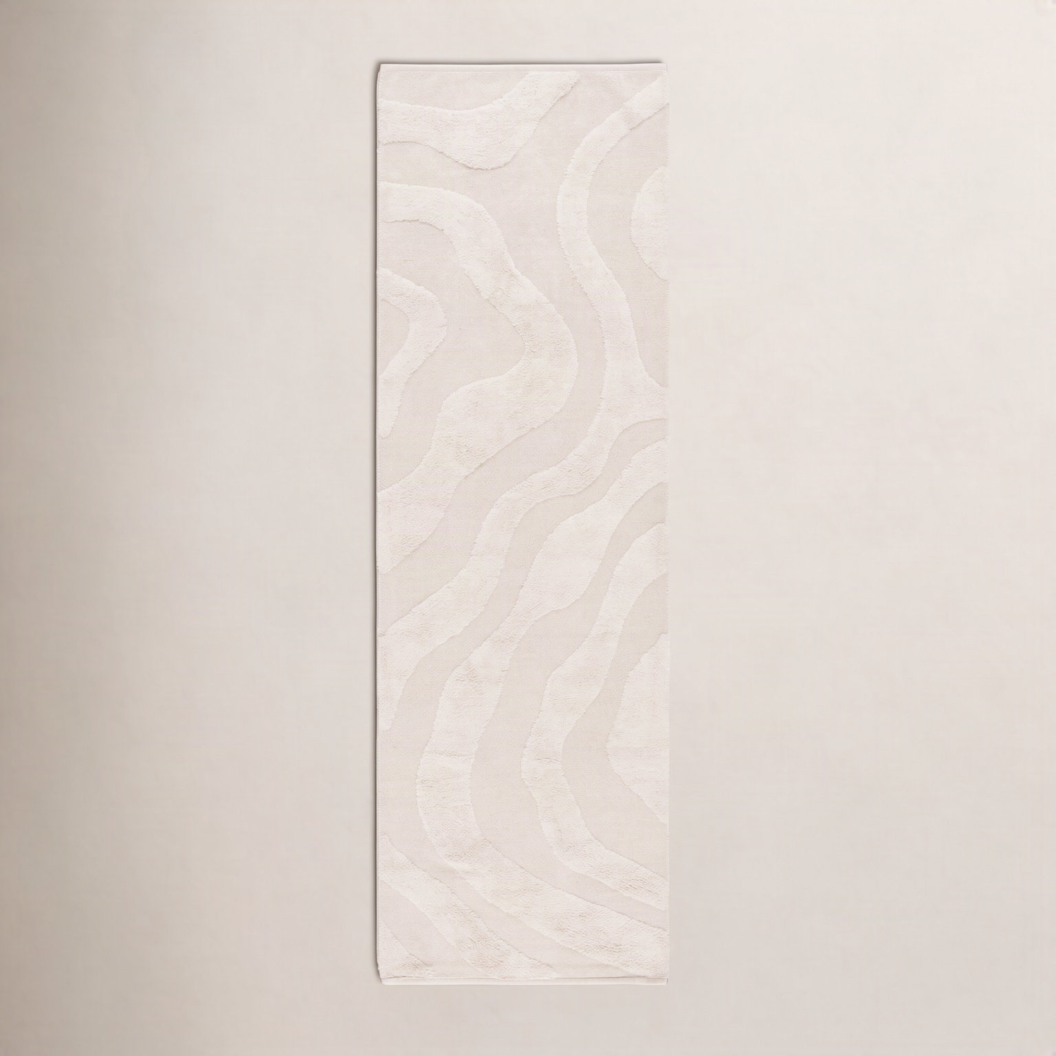 Mozie Ivory Washable Hand-Woven Cotton Rug, Runner 2'3" x 8'