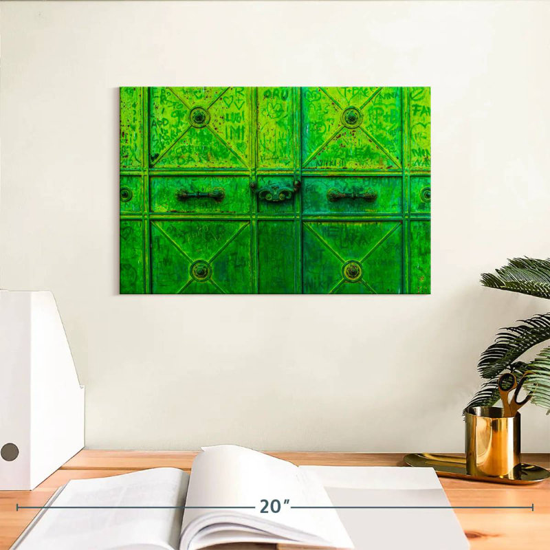 Lilie Green Iron Door, 8" H x 12" W