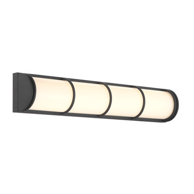 Beacon LED Bathroom Vanity Light in Matte Black