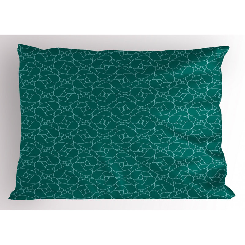 Tea Polyester Ikat Sham Set, Twin