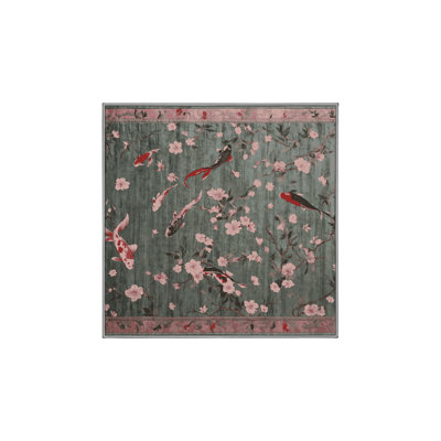 Tapis gris lavable à la machine