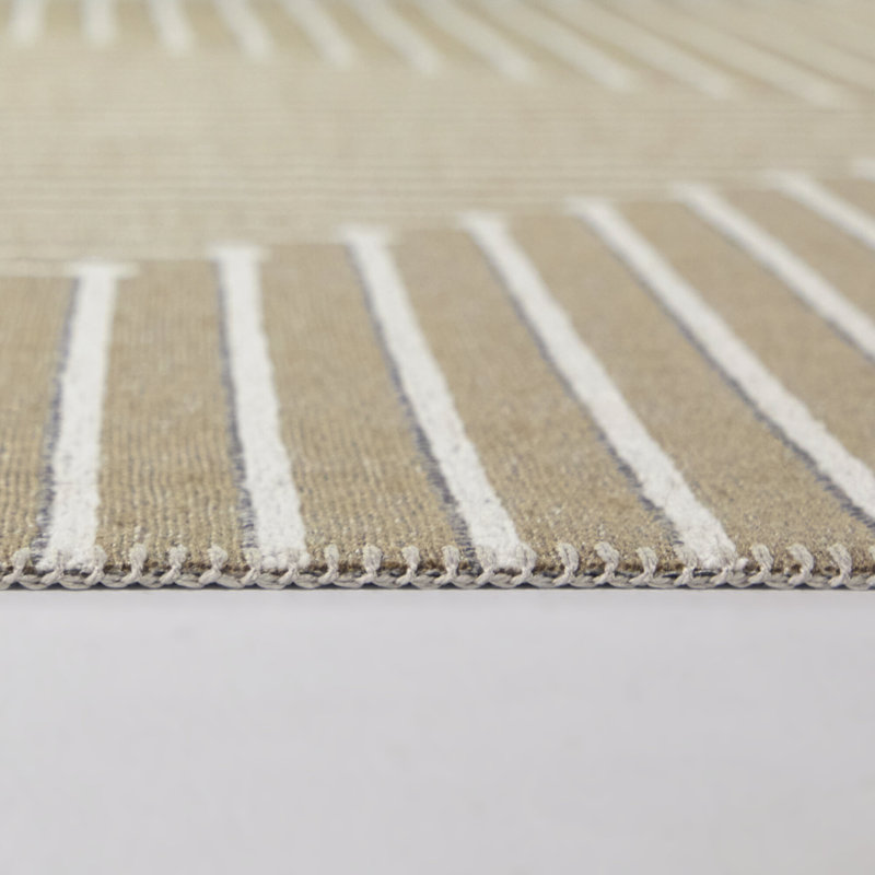 Tapis brun à motif géométrique transitionnel Ralphe, Rectangle 7 pi 10 po x 10 pi