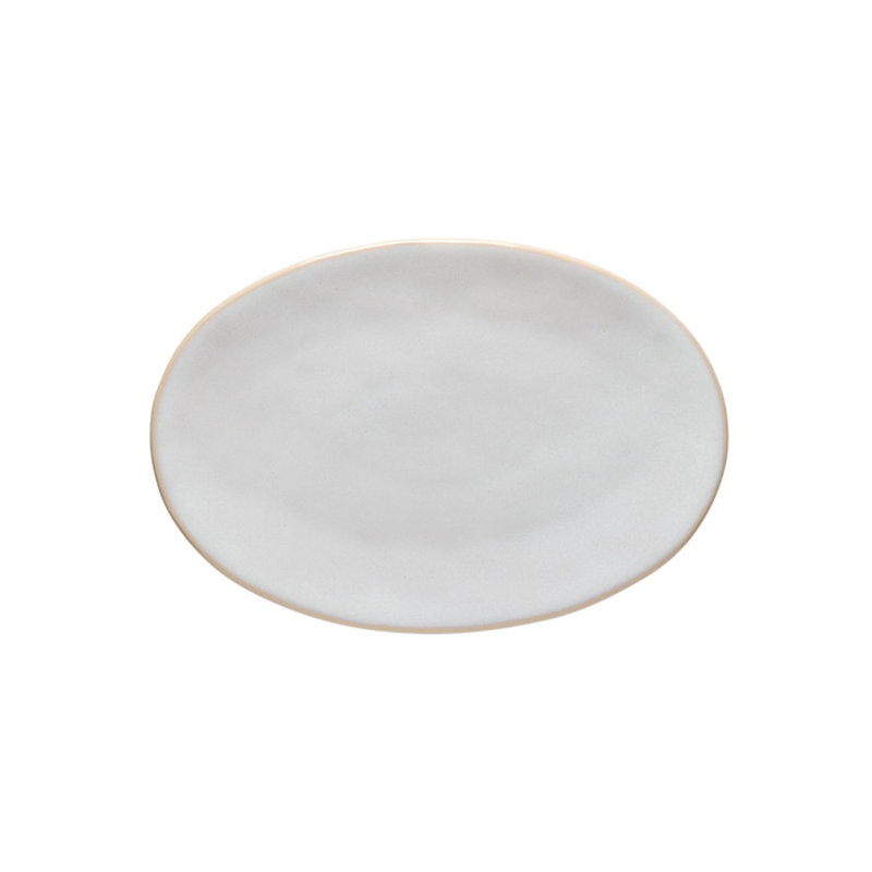 Roda Stoneware Platter, Branca