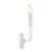 Treyvion Metal Candle Wall Light in White-1179606899