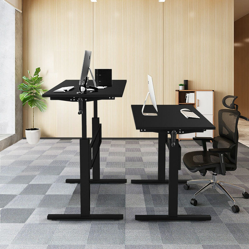 Bureau debout à hauteur ajustable Beauton, Noir