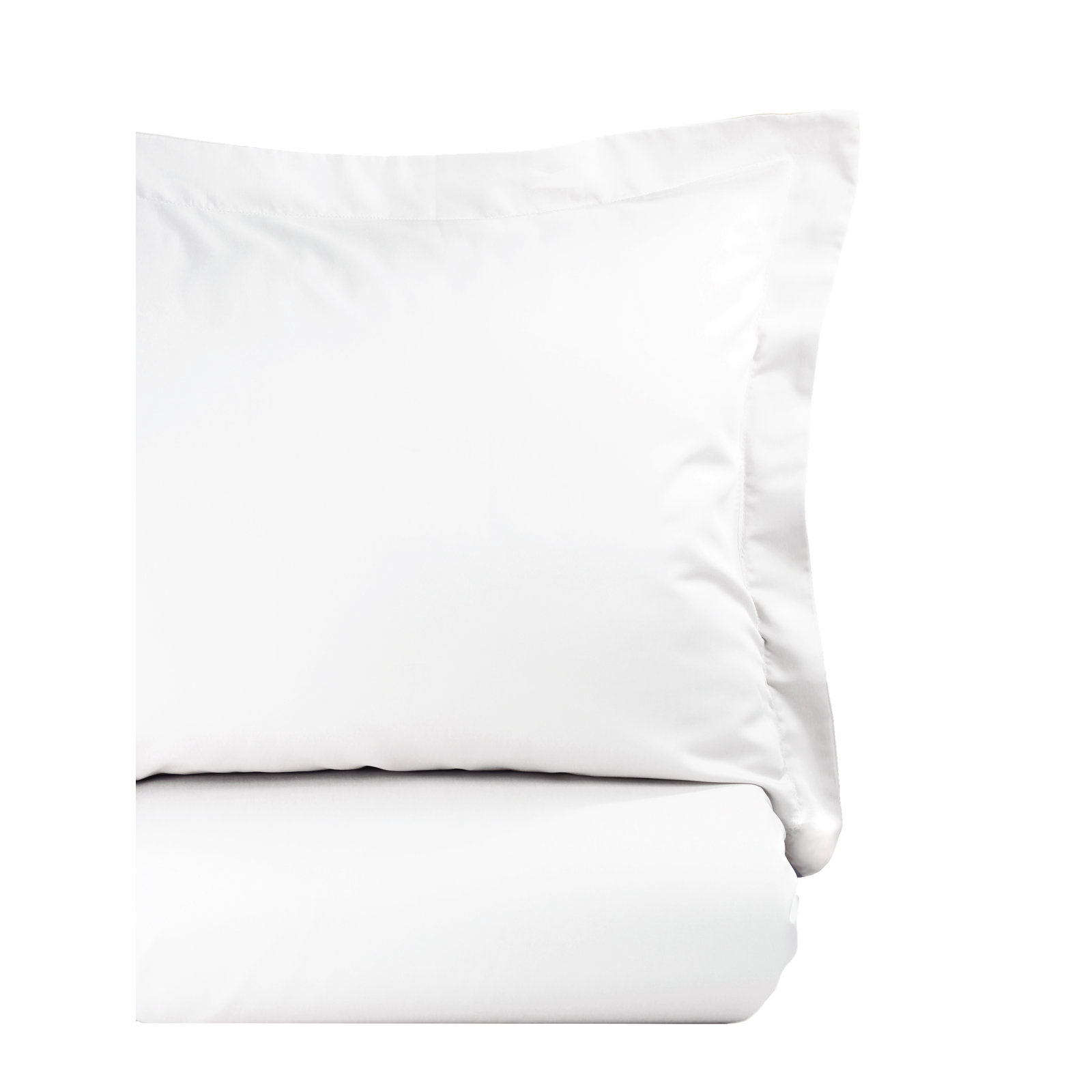 Azreal Cotton Duvet Cover Set, Twin Duvet Cover + 1 Standard Sham, White