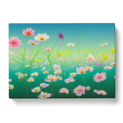 Unique Wildflowers Floral - Wrapped Canvas