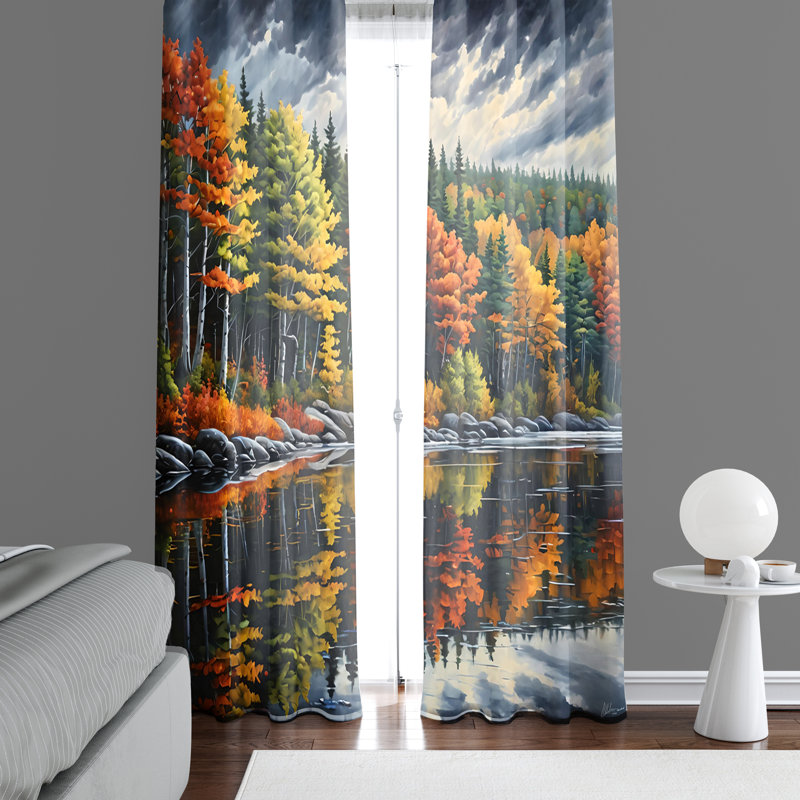 Window Curtains, 40" W x 52" L