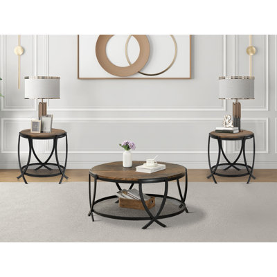 Aumiller 3 - Piece Living Room Table Set