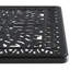 Mobilier de salle à manger en fonte d'aluminium résistant aux intempéries. Cadre noir, attrait intemporel. 100% de construction, aux éléments. Siège ergonomique. Patin en nylon Pa66. Assemblage facile requis. Sièges 4. Table rectangulaire avec