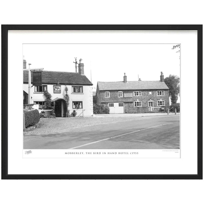 Mobberley, The Bird In Hand Hotel C1955 - Single Picture Frame Print, 28cm H x 36cm W x 2.3cm D
