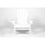 Chaise Adirondack pliante avec table d'appoint, ensemble de 3 chaises Adirondack, blanc (2 chaises et 1 table)-1917035668