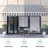 Manual Retractable Patio Door/Window Awning, Sunshade Shelter Outdoor Canopy-112618921-112618923-112618926