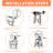Akito White Foldable Step Stool