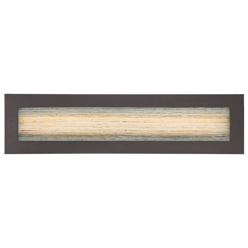 Bronze Art Glass Dimmable LED Wall Sconce - 18" H x 7" W