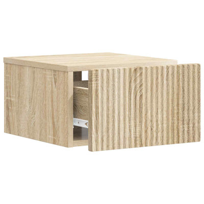 33cm W Manufactured Wood Bedside Table