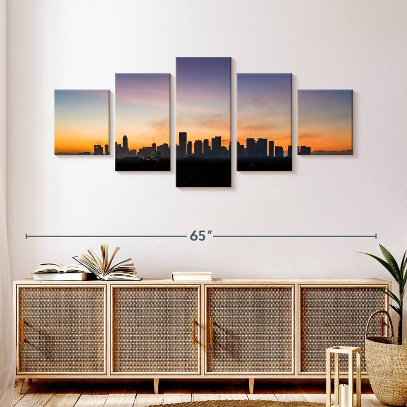Manila At Dusk, 24" H x 55" W