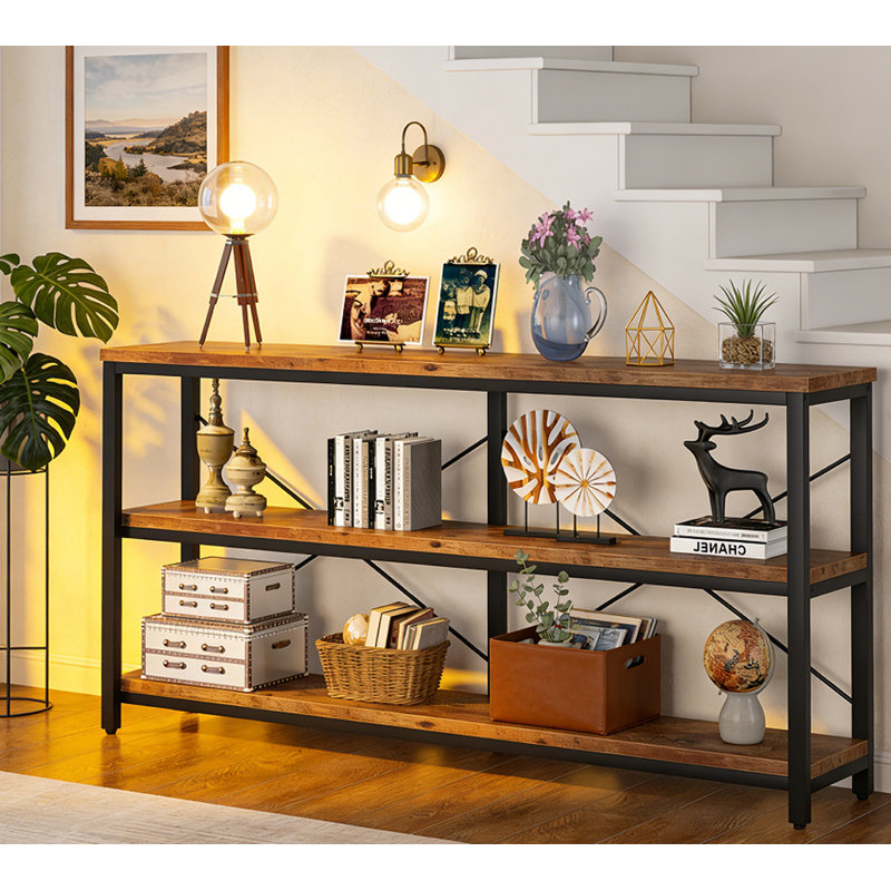 Minimalist Sofa Table Behind Couch For Entryway, Hallway, Living Room, Home Office