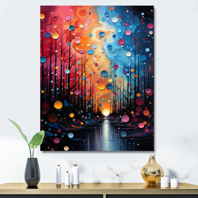 «Hardedge Art Mystic Melody», art mural abstrait sur toile PT72664