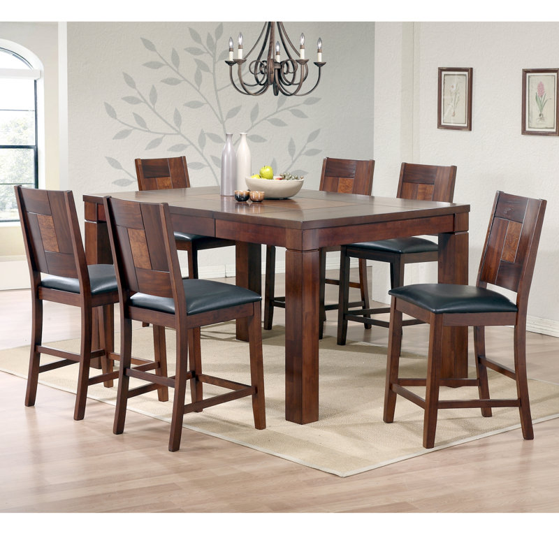 6 - Person Solid Wood Top Four Leg Dining Set